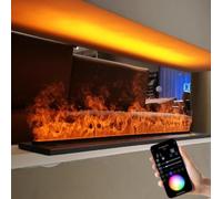 Camino a vapore acqueo, camino atomizzato 3D, umidificatore per interni per hotel e ville con fiamma simulata, camino decorativo con atmosfera incorporata per KTV, camino elettrico multicoloreApp-150
