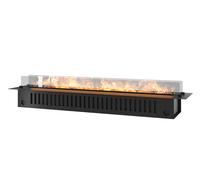 Camino a Vapore Elettrico da Incasso 180x48,5x33 cm Invapo con LED RGB Nero