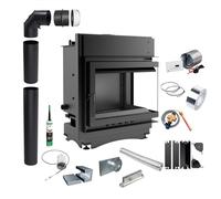 Camino Angolare Acqua KRATKI MAJA Destro 8 kW ∅180 Kit Montaggio