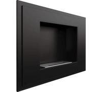 Camino Bioetanolo da Parete ALPHA TÜV Nero - Sicuro, Elegante, Dimensioni 80x17.4x59 cm, Peso 16.8 kg, Materiale di Alta Qualità