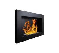 Divina Fire Camino a bioetanolo da parete o incasso Pisa Nero 65x12x40 h - DF91019