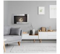 Camino Bioetanolo da Parete GOLF QUBE TÜV - Nero Lucido, Dimensioni 64.8x14.4x37.4 cm, Peso 5.8 kg, Sicurezza TÜV, Installazione Facile