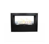 Divina Fire Camino a Bioetanolo da Terra per Interno Esterno Giotto S Nero 100x30x70