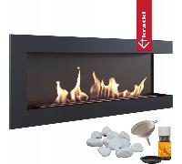Camino Bioetanolo Parete DELTA 1200 TÜV destro pietre decorative