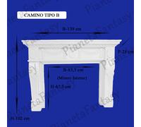CAMINO CAMINETTO NO MARMO PIETRA RIVESTIMENTO PARETE CORNICE GESSO ALFA STUCCHI-