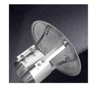 Camino Cappello, Fumaiolo Comignolo In Acciaio Inox, Copertura Antipioggia per Tubo di Scarico, 100/150/200mm per Camini Antipioggia Comignolo Decorativo, Tubo di Scarico del Tetto(5.1in(130mm))