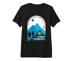 Camino Coppia Espirituale Pellegrini Santiago Compostela 2026 Maglietta Premium