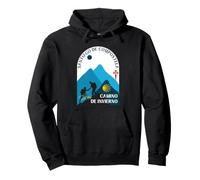 Camino de Invierno Coppia Pellegrini Santiago Compostela 2026 Felpa con Cappuccio