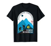 Camino de Invierno Coppia Pellegrini Santiago Compostela 2026 Maglietta