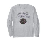 Camino de Santiago 2026 Floral Scallop Shell Pilgrim Spain Maglia a Manica