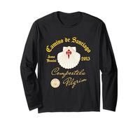 Camino de Santiago Anno Domini 2013 Croce Conchiglia Capesante Maglia a Manica
