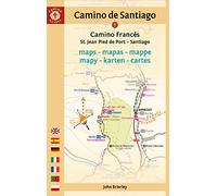 John Brierley Camino De Santiago Maps (Tascabile)