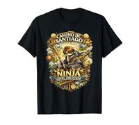 Camino de Santiago Ninja Livello Sbloccato Anime Pilgrim Maglietta