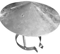Camino di Ventilazione, Camino in Acciaio Inossidabile, Protezione Antipioggia e Neve Cappuccio di Sfiato Camino Superiore for Tutti gli Usi (Size : 110mm) (Size : 280mm)