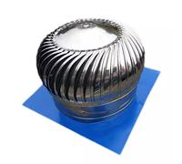 Camino di Ventilazione, Comignolo a Turbina Rotondo in Acciaio Inossidabile, Uscita di Sfiato sul Tetto for Tetto in Metallo, Camino e Acquacoltura, Nessun Rumore (Dimensioni : 300mm/11.8 in) (Size :