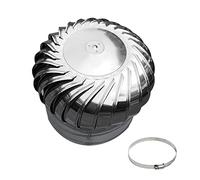 Camino di Ventilazione, Comignolo a Turbina Rotondo in Acciaio Inossidabile, Uscita di Sfiato sul Tetto for Tetto in Metallo, Camino e Acquacoltura, Nessun Rumore (Dimensioni : 300mm/11.8 in) (Size :