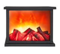 Camino elettrico a LED 3D decorativo con incendio imitazione 25 cm USB