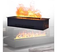 Camino elettrico a vapore acqueo - Umidificatore intelligente a fiamma 3D per ufficio, casa, hotel, ristorante, decorazione a vapore con fiamme realistiche