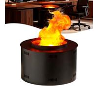 Camino elettrico, aggiornato 3D camino a vapore acqueo con fiamme realistiche, nebbia e fiamma regolabili, telecomando e controllo touch, facile installazione per mobile TV/desktop