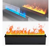 Camino elettrico con telecomando, vapore acqueo integrato ed effetto fiamma 3D, nessuna funzione di calore, 80 cm