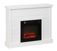 Camino Elettrico da Pavimento 1800W Effetto Fiamma e Telecomando 96,5x22x81,7