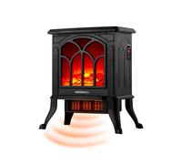 Camino Elettrico Decorativo 1500W con Termostato - Stufa Persefone