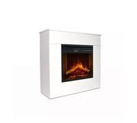 Camino elettrico caminetto da terra MICHELANGELO in legno BIANCO Made in Italy in legno Bianco Dimensioni 96x36x h 90 cm Peso 23 kg Volume riscaldabile 30 m2 bianco