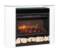 Studio 10 Arc camino elettrico, 1800 W, fiamme a LED, termoventilatore, telecomando