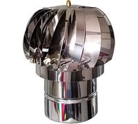 Camino Eolico Turbina Acciaio Inox 18 cm Aspiratore Comignolo Girevole