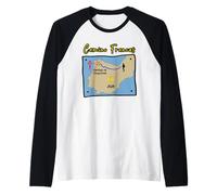 Camino Frances 2026 Santiago de Compostela Donna Pellegrina Mappa Maglia con Maniche Raglan