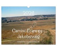 Camino Frances - Jakobsweg (Wandkalender 2026 DIN A3 quer), CALVENDO Monatskalender: Unterwegs am Jakobsweg von St. Jean-Pied-de-Port nach Santiago de Compostela