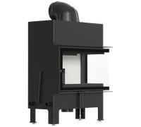 Camino in acciaio KRATKI FLOKI M destra 10 kW Ø 200