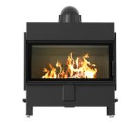 Camino in acciaio KRATKI LUCY 16 kW Ø 200 thermotec nero