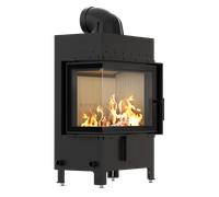 Camino in acciaio KRATKI LUCY sinistra 12 kW Ø 200