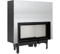 Camino in acciaio KRATKI NADIA 14 kW Ø 200 porta sollevabile porta a chiusura