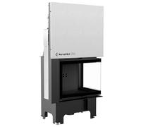 Camino in acciaio KRATKI VNP 700/480 12 kW Ø 200 porta sollevabile thermotec