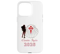 Camino Ingles Santiago Compostela 2026 Lady Pilgrim Custodia per iPhone 15 Pro Max