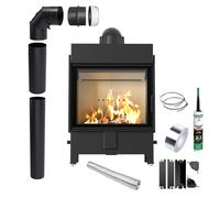 Camino KRATKI LUCY 15 kW Ø200 Ecodesign Kit Montaggio con Chiusura