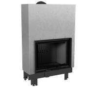 Camino KRATKI MBM 10 kW Ø 200 porta sollevabile thermotec nero