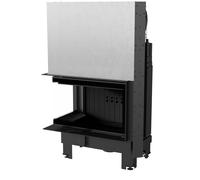 Camino MBM sinistra 10 kW Ø 200 porta sollevabile thermotec nero