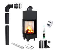 Camino KRATKI MBN Destro 10 kW Ø200 Chiusura Ecodesign Kit Montaggio [EEK: A]