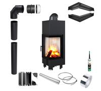 Camino KRATKI MBN Destro 10 kW Ø200 Chiusura Kit Montaggio con Luft [EEK: A]