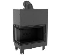 Camino MBO sinistra 15 kW Ø 200 thermotec nero