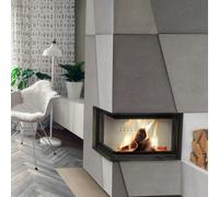 Camino KRATKI MBZ destra 13 kW Ø 200 porta sollevabile