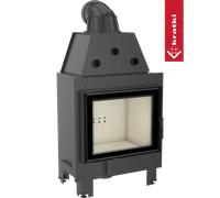 Camino KRATKI MBZ destra 13 kW Ø 200 porta sollevabile porta a chiusura