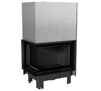 Camino KRATKI MBZ sinistra 13 kW Ø 200 porta sollevabile thermotec