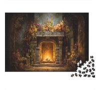 Camino nel vecchio castello-Decorazione autunnale Puzzle Per Adulti || 1000pcs (75x50cm) Puzzle Giochi Educativi,decorazioni Per La Casa