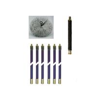 Kit spazzacamino - 6 aste da cm.140 + scovolo cm.25 1 pezzi
