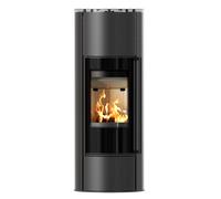 Camino Stufa Autoportante KRATKI ERIK Alto 5,5 kW Ø150 Ecodesign Set