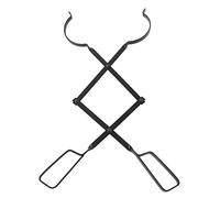 Camino Tong Iron Ironfire Firewood Tong Log Grabber con Un Morsetto allargata per la Stufa a Legna per Camino Esterno Interno